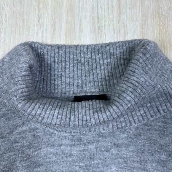 Lane Bryant Gray Cowl Neck Striped Tunic Pullover Cozy Casual Knit Sweater 14/16 - Picture 2 of 15